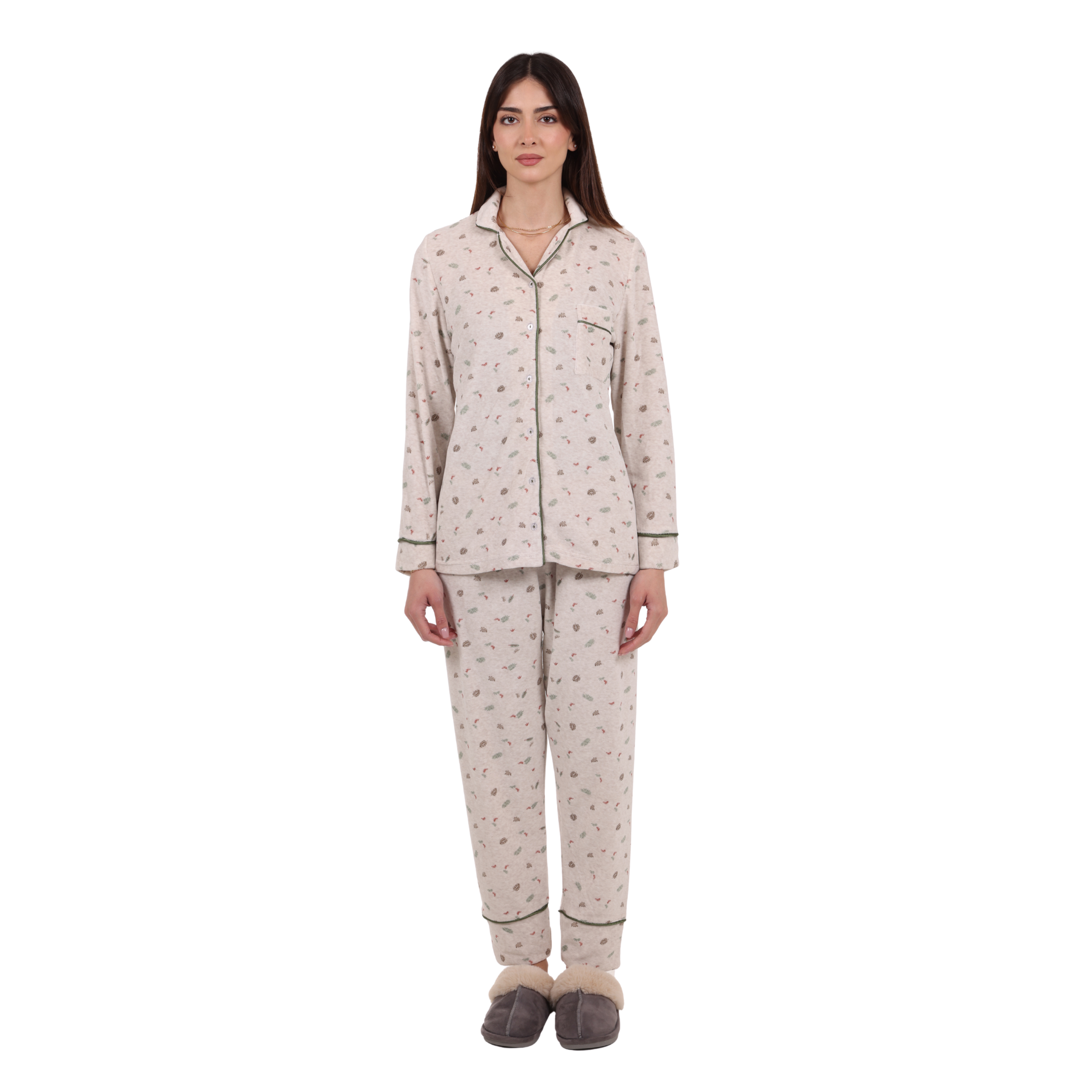 Cosset Loungewear Moments Mommy & Me Loungewear Set – Beige "Large"